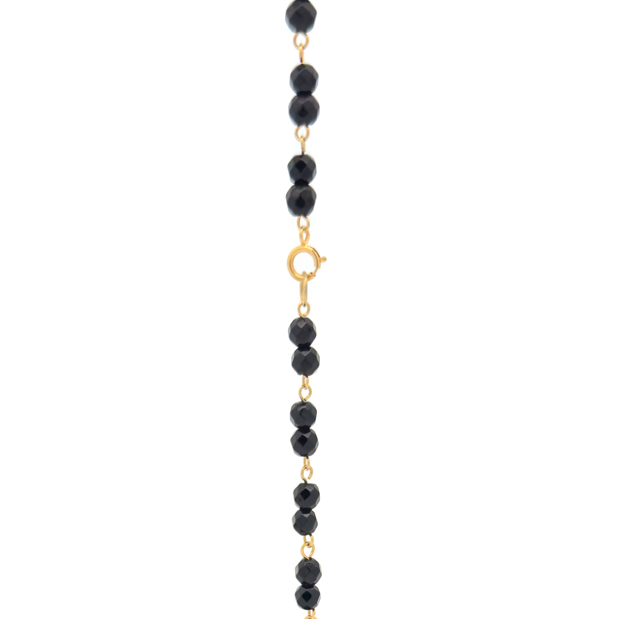 10k Gold Onyx Necklace